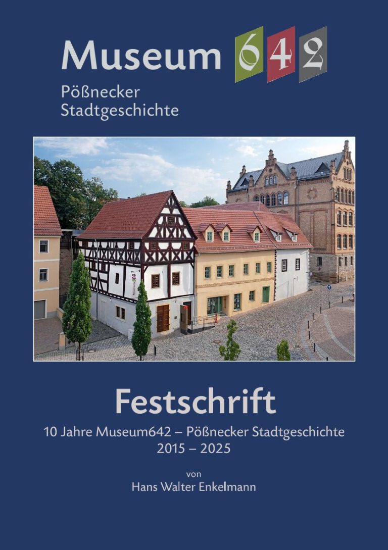 Titelblatt mit Darstellung des aus drei Häuser bestehenden Gebäudeensembles.